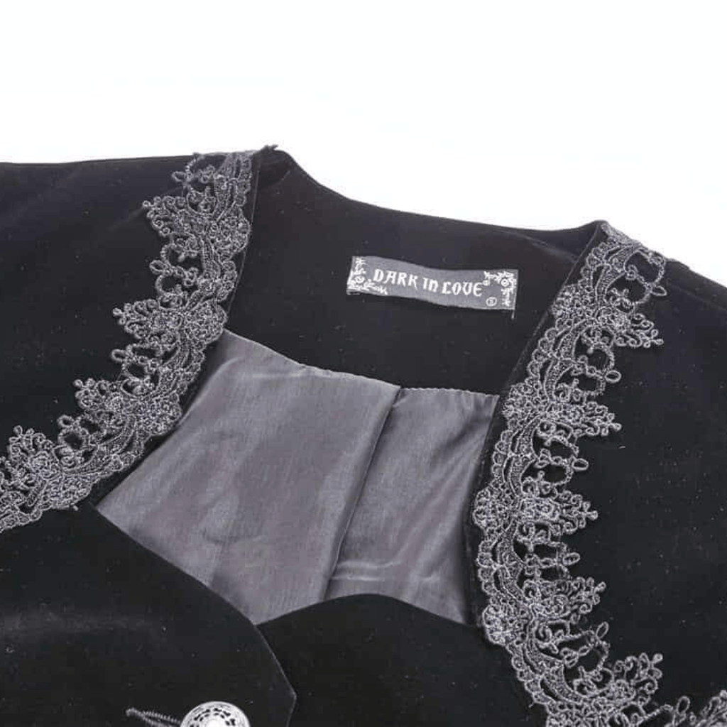 Darkinlove Women's Vintage Goth Short Coat