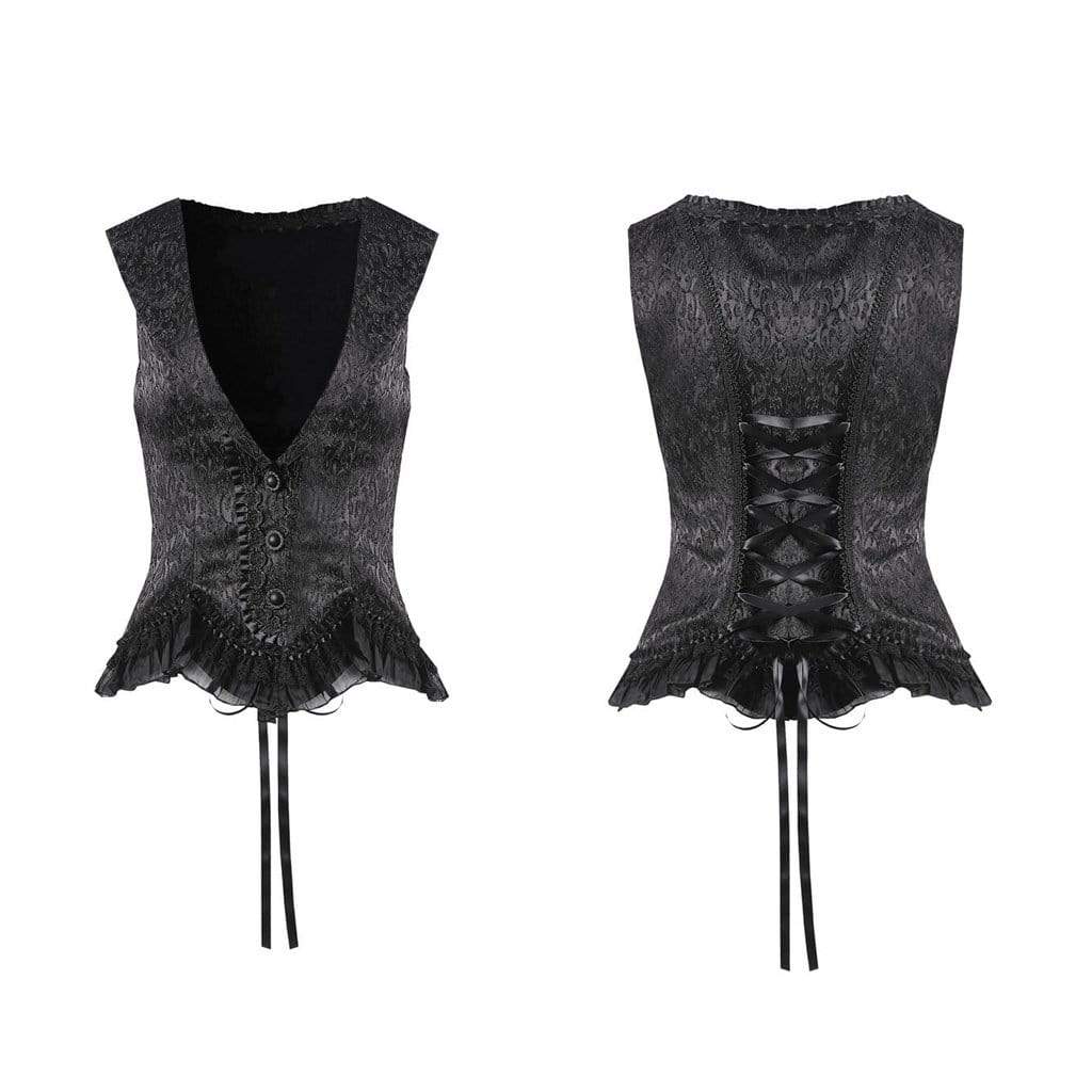 Women's Vintage Goth Vest