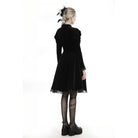 Darkinlove Women's Vintage Lace Collar Velet Dresses