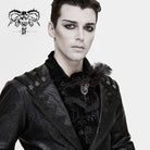 Gothic Jacquard Feather Rhinestone Velet Ties
