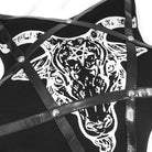 DEVIL FASHION Gothic Sheepshead Printed Pentagram Pillow Case with Pillow Inner