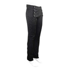 DEVIL FASHION Men's Goth High-waisted Double-breasted Jacquard Pants