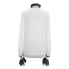 Camisa gótica de manga abullonada con pajarita para hombre DEVIL FASHION