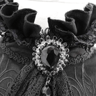 Camisa gótica de manga abullonada con pajarita para hombre DEVIL FASHION