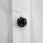 Camisa gótica de manga abullonada con pajarita para hombre DEVIL FASHION