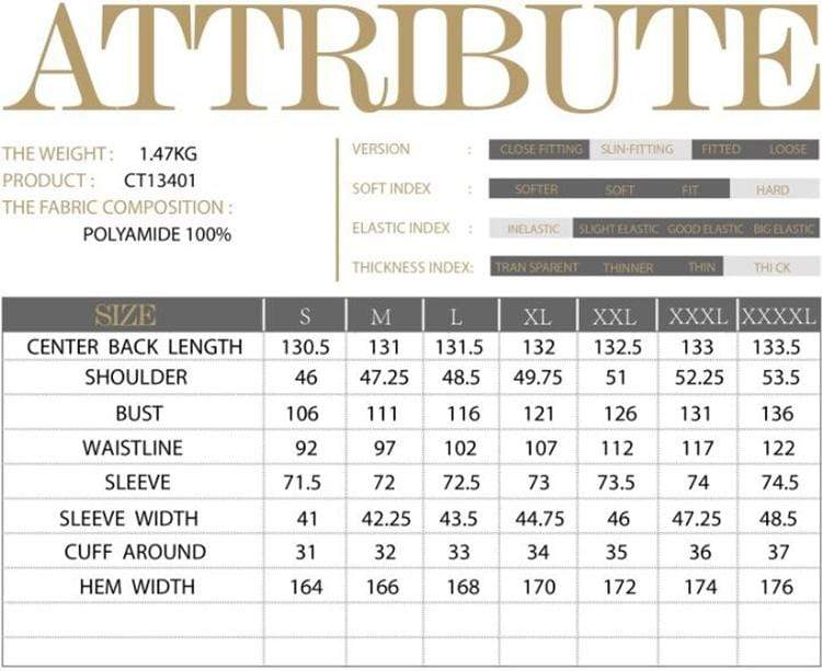 Chaqueta larga con cremallera delantera y cuello alto de Goth para hombre