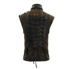 Men's Goth Stand Collar Rivets Waistcoat