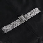 DEVIL FASHION Men's Gothic Cashew Printed Swallow-tailed Waistcoat Grey