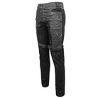 DEVIL FASHION Herren Gothic Distressed Kunstlederhose
