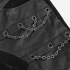 DEVIL FASHION Herren Gothic Distressed Kunstlederhose