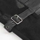 DEVIL FASHION Herren Gothic Distressed Kunstlederhose