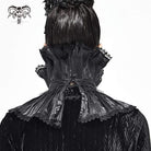 Women's Gothic Drape Mesh Neckwear Black Unisex Lace Neckwear