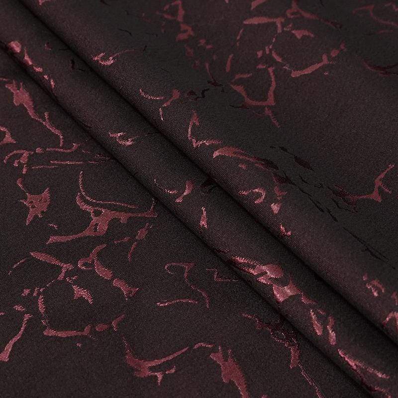 Abrigo gótico floral con cola de golondrina para hombre DEVIL FASHION rojo