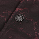 Abrigo gótico floral con cola de golondrina para hombre DEVIL FASHION rojo