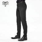 Gothic Anzughose mit Front-Reißverschluss für Herren