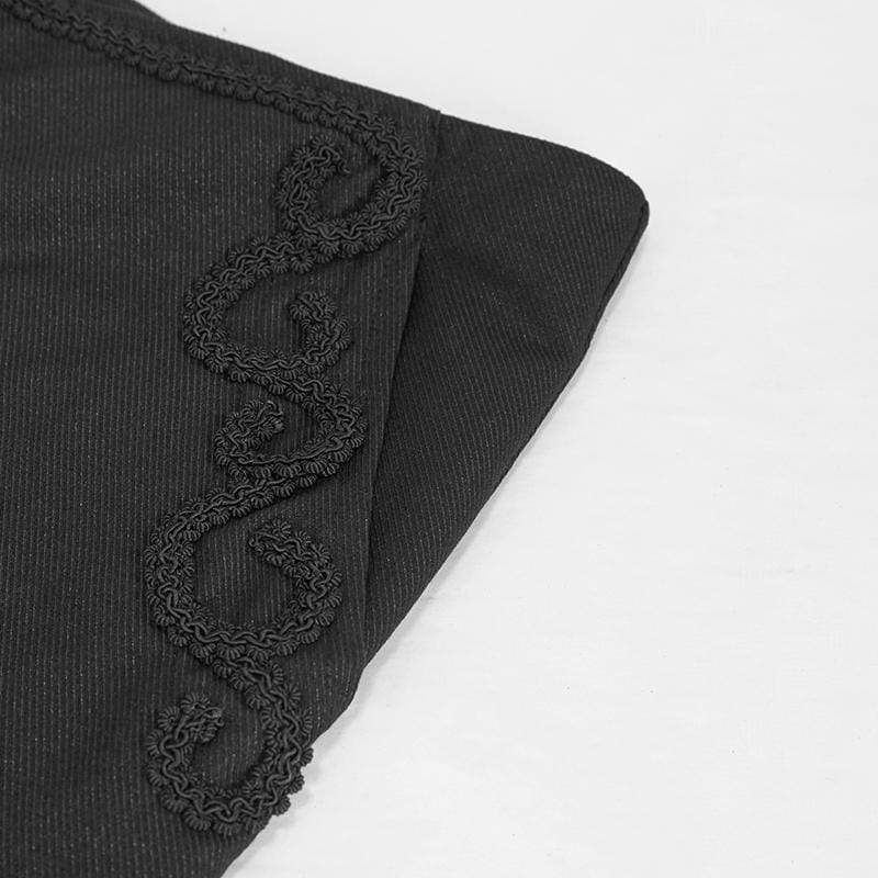 Gothic Anzughose mit Front-Reißverschluss für Herren