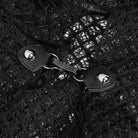 DEVIL FASHION Men's Gothic Irregular Mesh Cloak with Hood