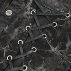 DEVIL FASHION Herren-Weste im Gothic-Stil, Netzstoff, mit Nieten, Used-Look