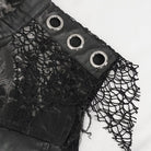 DEVIL FASHION Herren-Weste im Gothic-Stil, Netzstoff, mit Nieten, Used-Look