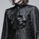 DEVIL FASHION Men's Gothic Multilayer Lace Neckwear