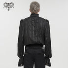 DEVIL FASHION Herren Gothic-Hemd mit Puffärmeln und Rüschen