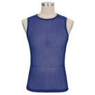 DEVIL FASHION Men's Gothic Sheer Mesh Tank Tops