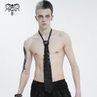 DEVIL FASHION Men's Gothic Skull Distressed Necktie