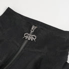 DEVIL FASHION Herren Gothic Stehkragen Asymmetrischer Mantel mit Harnisch