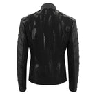 DEVIL FASHION Herren Gothic-Jacke im Used-Look mit Stehkragen