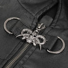 DEVIL FASHION Herren Gothic-Jacke im Used-Look mit Stehkragen