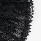 DEVIL FASHION Herren Gothic Stehkragen Spitzenärmelhemd