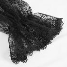 DEVIL FASHION Herren Gothic Stehkragen Spitzenärmelhemd