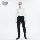 DEVIL FASHION Men's Gothic Strappy High-waisted  Pants