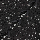 DEVIL FASHION Men's Gothic Strappy Irregular Mesh Shirt with Hood