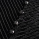 DEVIL FASHION Herrenhemd mit Gothic-Streifen und Spleiß-Samt