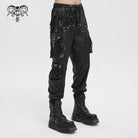 DEVIL FASHION Herren Gothic Batik-Jogginghose