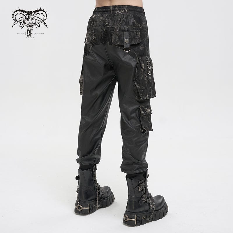 DEVIL FASHION Herren Gothic Batik-Jogginghose