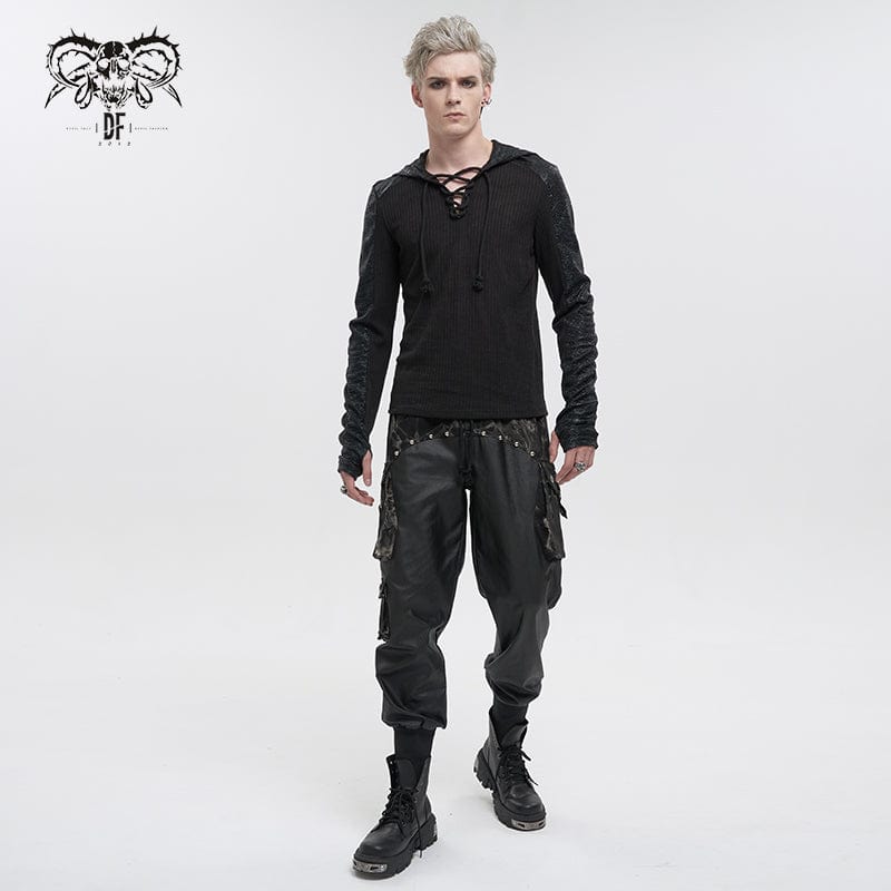 DEVIL FASHION Herren Gothic Batik-Jogginghose