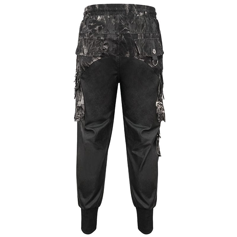 DEVIL FASHION Herren Gothic Batik-Jogginghose