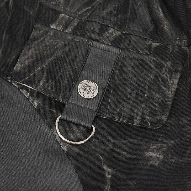 DEVIL FASHION Herren Gothic Batik-Jogginghose