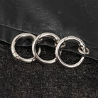 DEVIL FASHION Herren Gothic Rollkragen Mesh Splice Unregelmäßiges Hemd