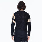 Camisa gótica con canesú de cuero para hombre DEVIL FASHION