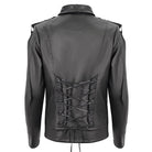 DEVIL FASHION Men's Punk Studded Strap Jacket