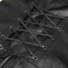 DEVIL FASHION Men's Punk Studded Strap Jacket