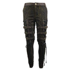 DEVIL FASHION Men's Punk Style Mid Rise Jeans