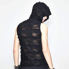 DEVIL FASHION Men's Ripped Sleeveless Grung Punk Top