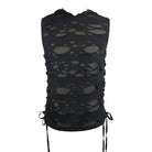 DEVIL FASHION Men's Ripped Sleeveless Grung Punk Top