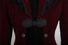 DEVIL FASHION Men's Ruffled Sleeve Vintage Tailcoat