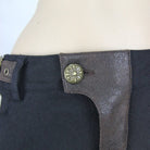 DEVIL FASHION Miesten kapeat goottihousut polvitaskuilla