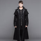 DEVIL FASHION Men's Steampunk Military Style Long Coat